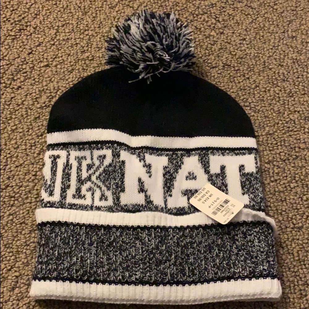 Pink Victoria Secret Pom Pom Hat